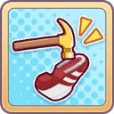 gold race hammer icon
