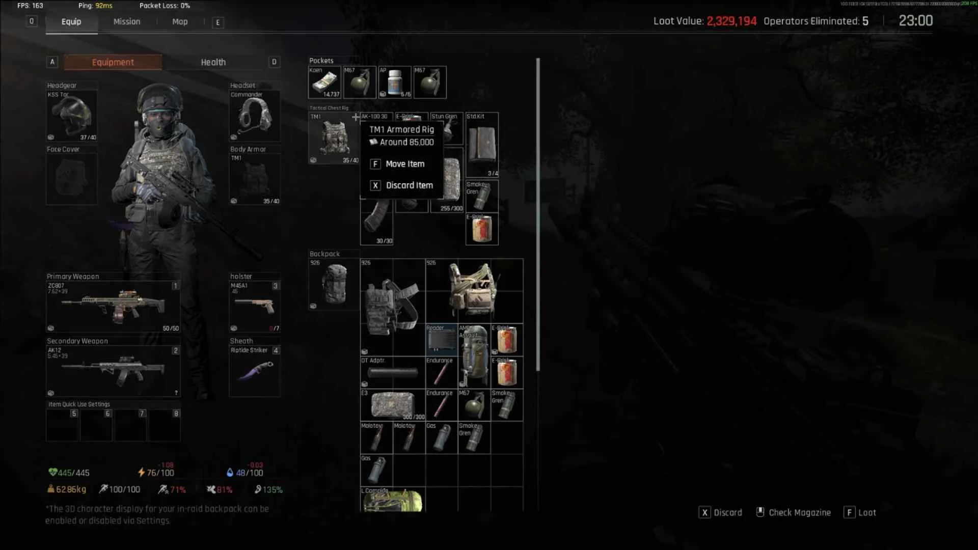 Shooting Range and Loadout Improvements