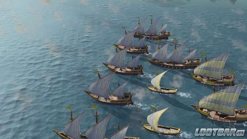Naval units in Age of Empires IV.