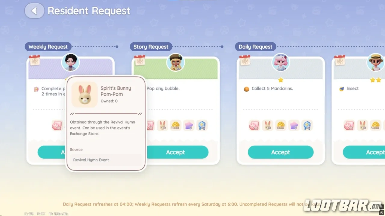 Daily Activities Pom-Pom Earned