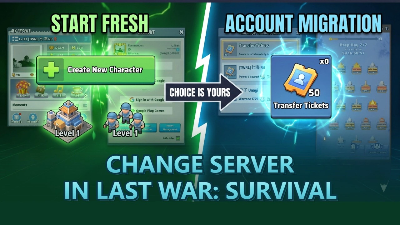Come cambiare server in Last War: Survival