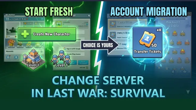 Come cambiare server in Last War: Survival