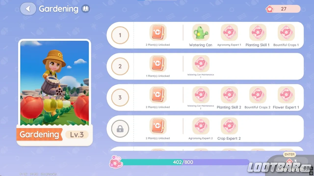 Level 2 Gardening Heartopia