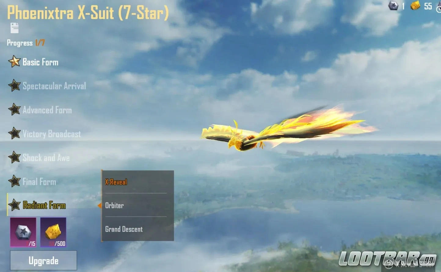 Phoenixtra X-Suit Level 7: Radiant Form