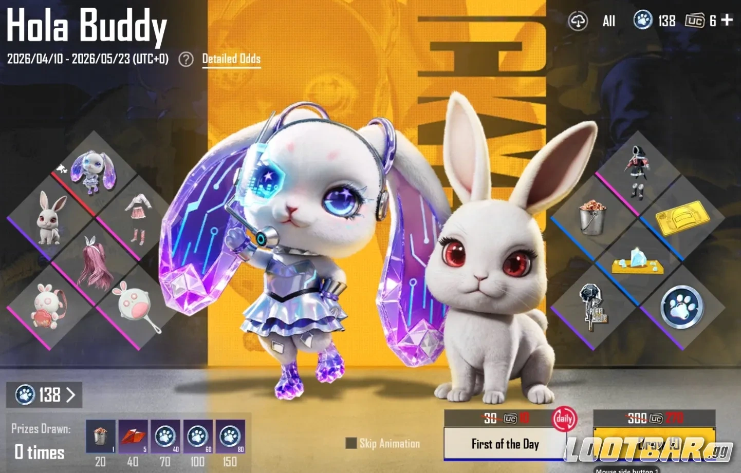 How to Unlock the Bunny Buddy in PUBG Mobile