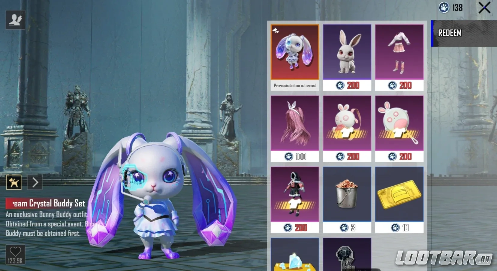 Redeeming with Hola buddy items with Buddy Coins