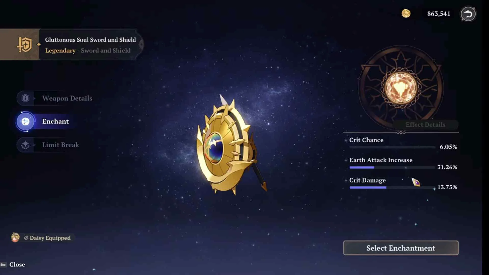 Gluttonous Soul Sword and Shield (Best)