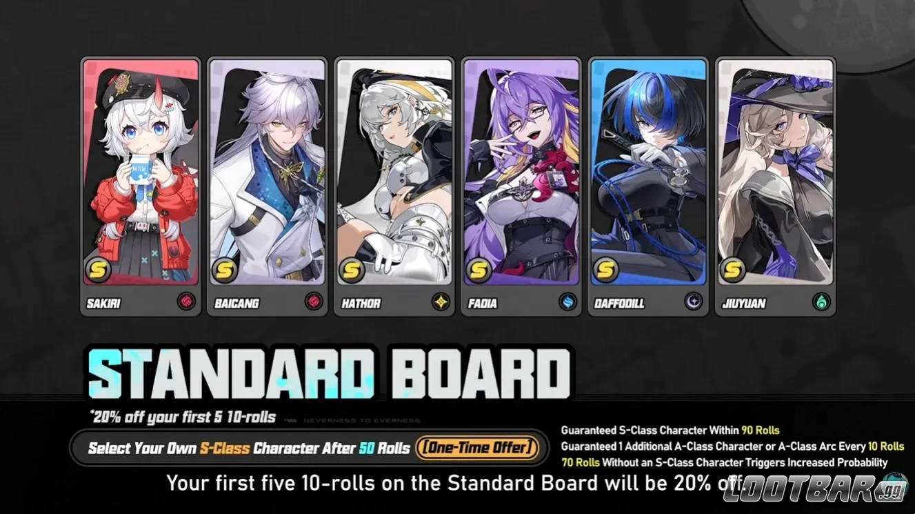 Free S-Class Standard Character