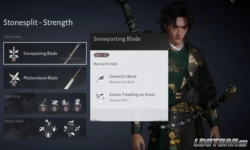 Where Winds Meet Snowparting Blade