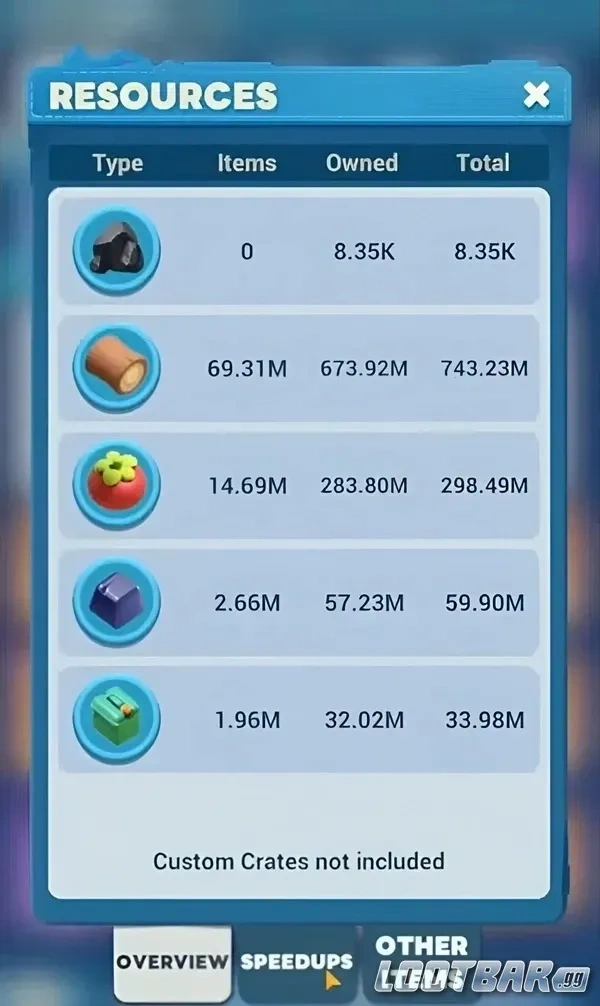 Tiles Survive Resource Farming