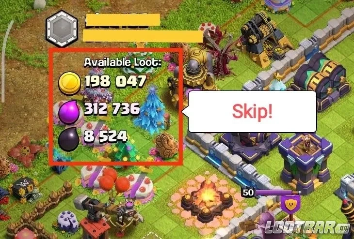 Skip unfavorable loots