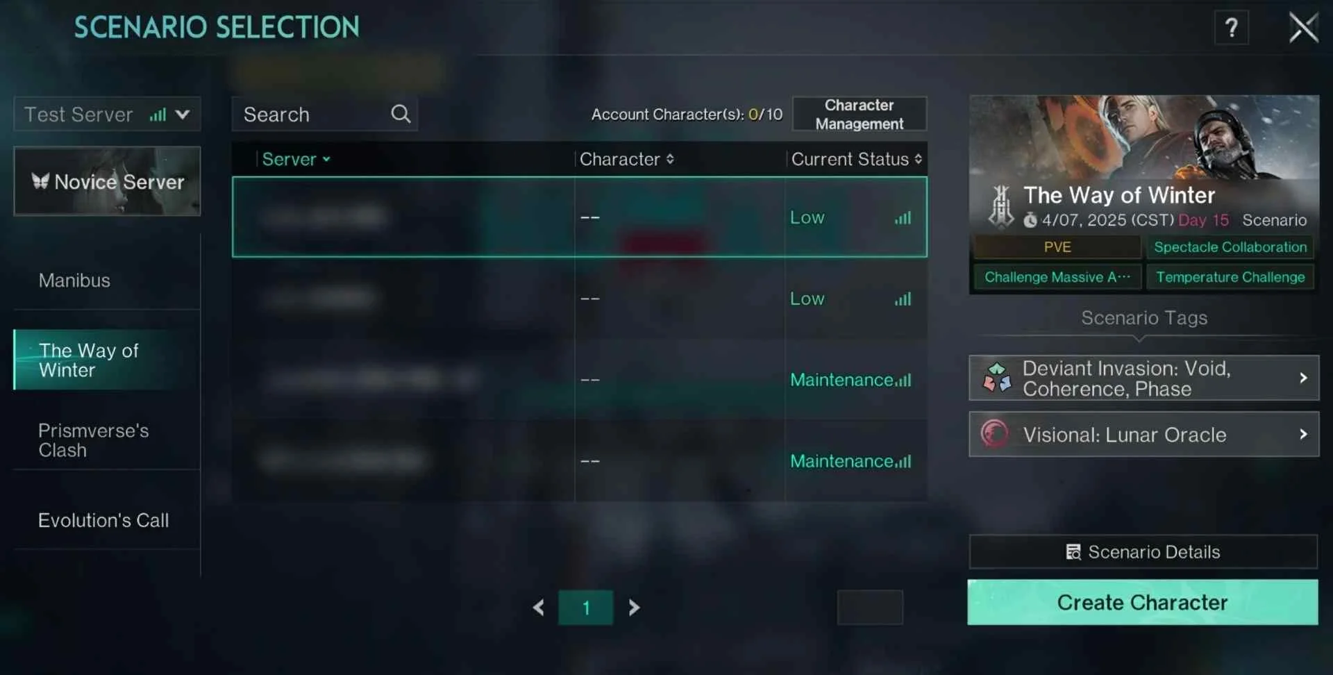Choose Your Server