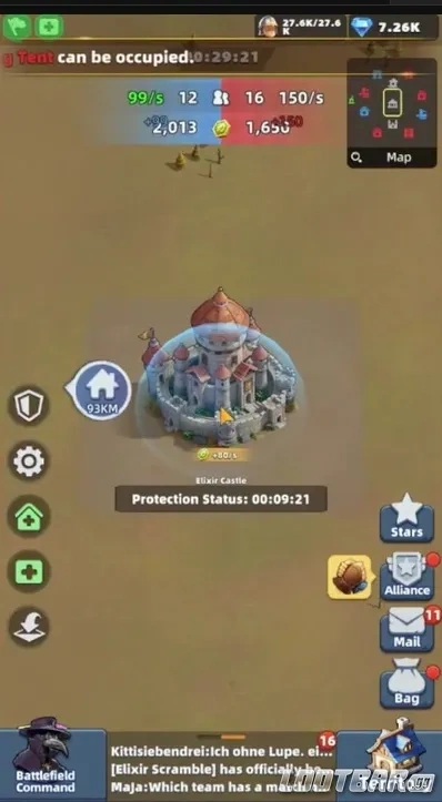 Центральный Elixir Castle в событии Elixir Scramble Last Asylum: Plague