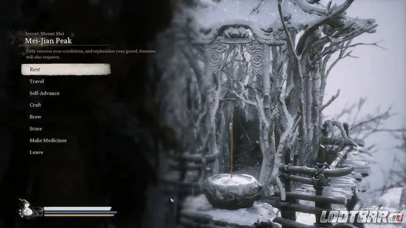 Pico Mei-Jian en Monte Mei en Black Myth: Wukong