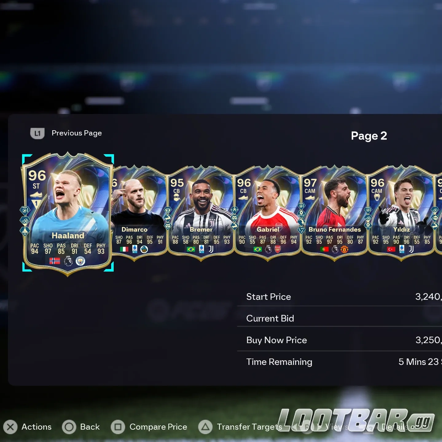 FC 26 TOTS cards on the market