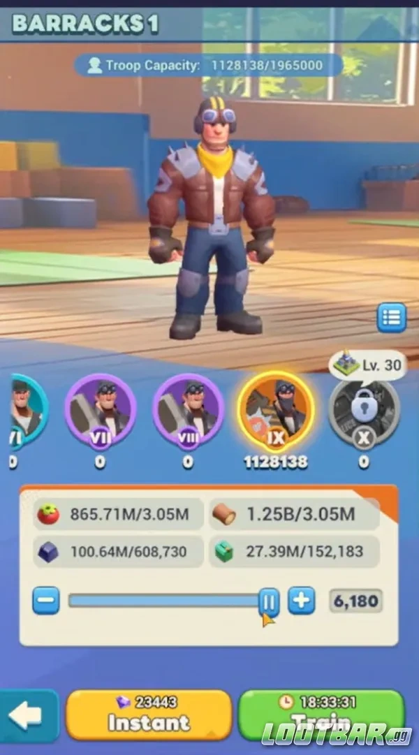 Tiles Survive Troops Training