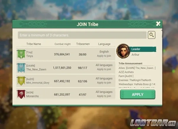 Tribe or Alliance