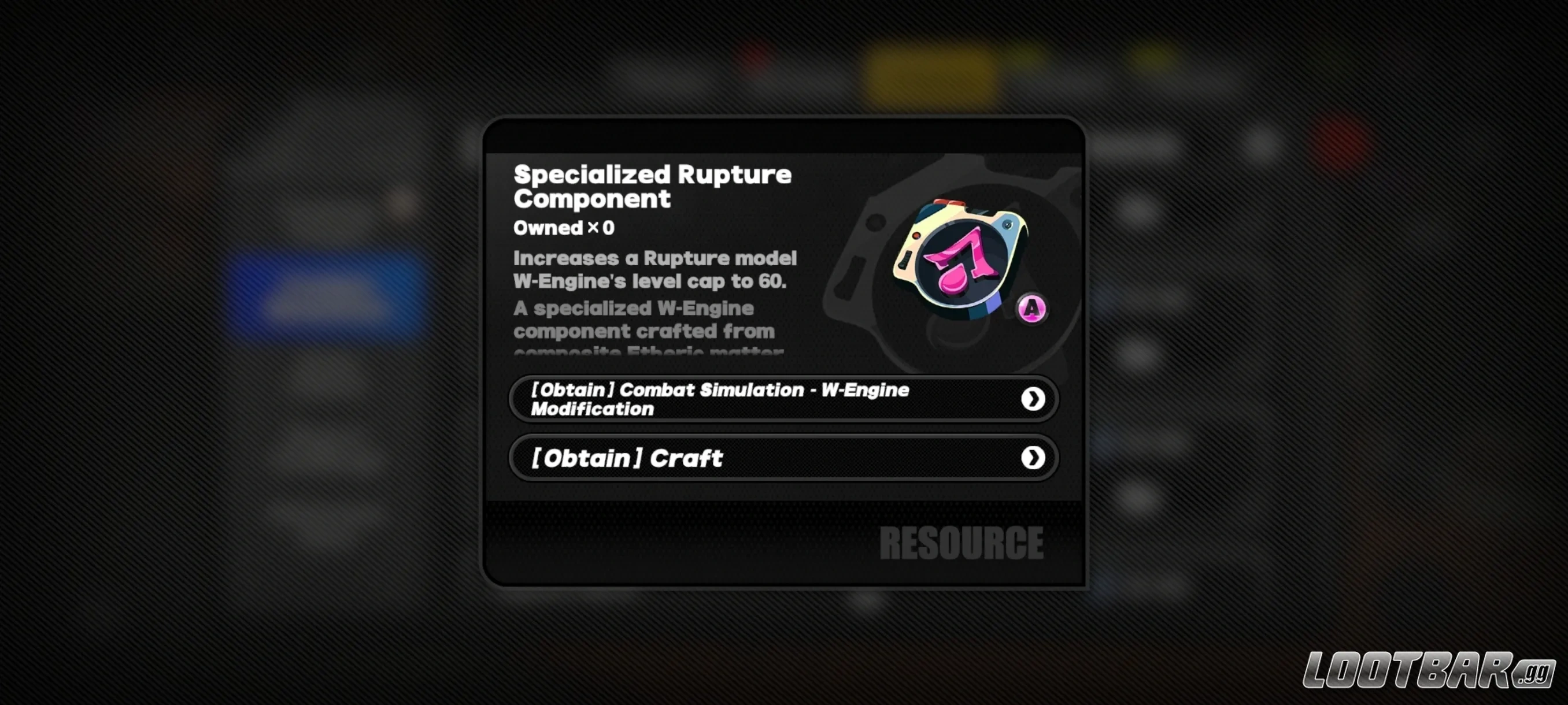 Starlight Billy Specialized Rupture Component image