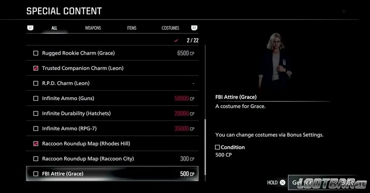 Grace&rsquo;s FBI Attire