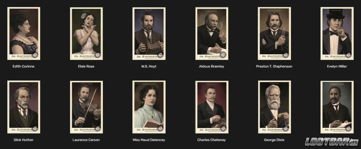 Artists, Writers, & Poets Cigarette Card Set RDR2