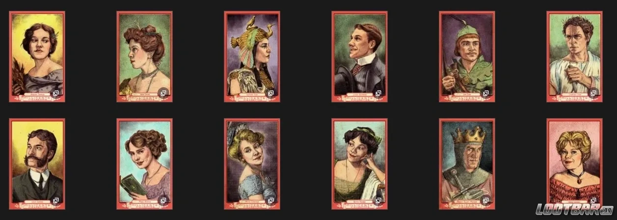 Stars of the Stage Cigarette Card Set RDR2