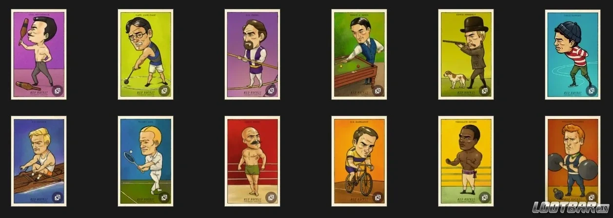 World Champions Cigarette Card Set RDR2