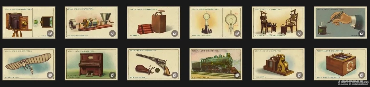 Amazing Inventions Cigarette Card Set RDR2