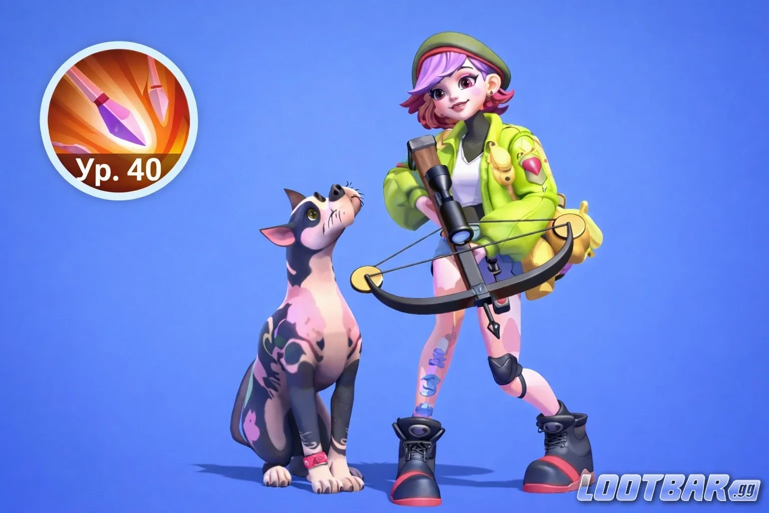 Второй навык Мэдди - огненная стрела с уроном по области