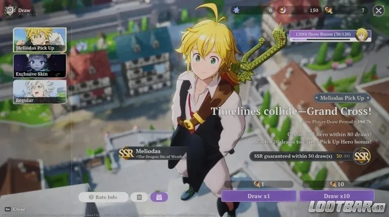 Seven Deadly Sins Origin Character Summon