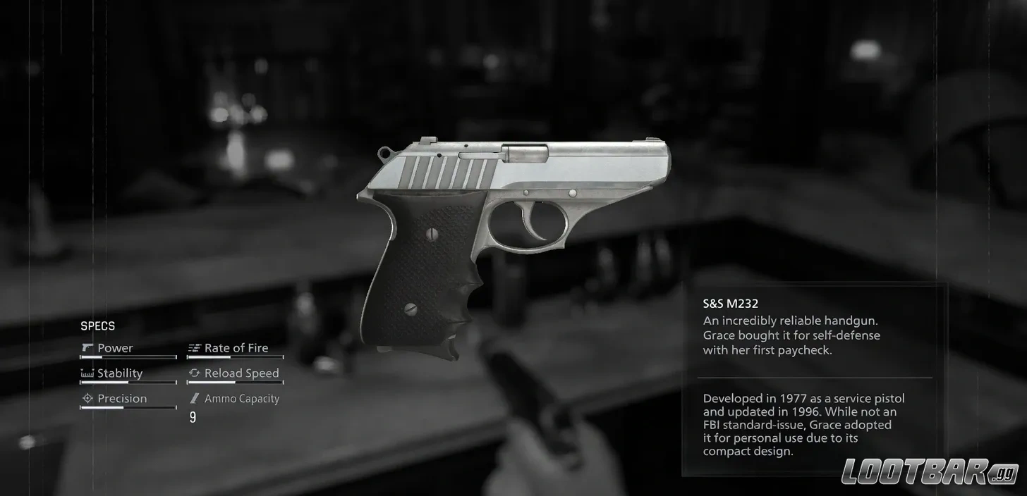 S&S M232 handgun in RE9