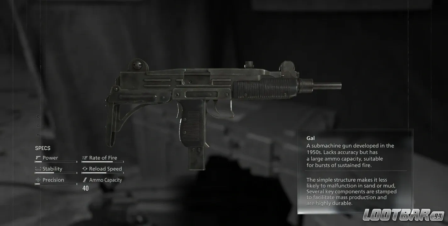 Gal SMG in RE9