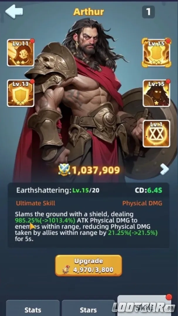 Артур как основной танк для F2P состава в Last Asylum: Plague