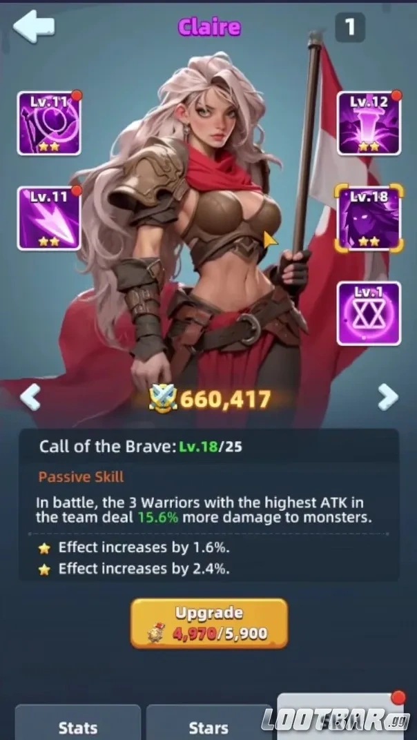 Claire как полезный герой урона и поддержки для новичка в Last Asylum: Plague