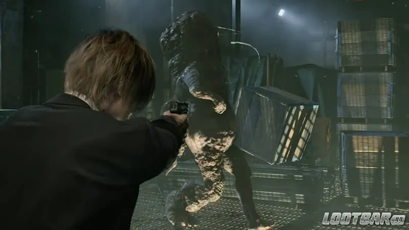 Leon shooting Emily in Resident Evil Requiem
