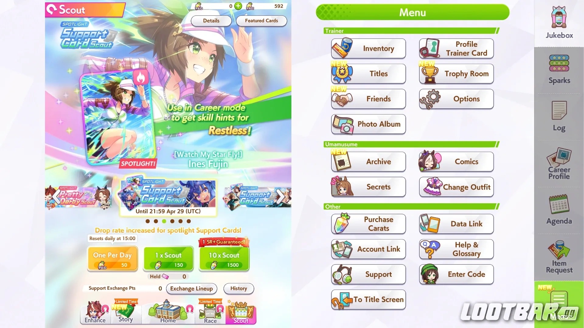 Ines Fujin in-game banner