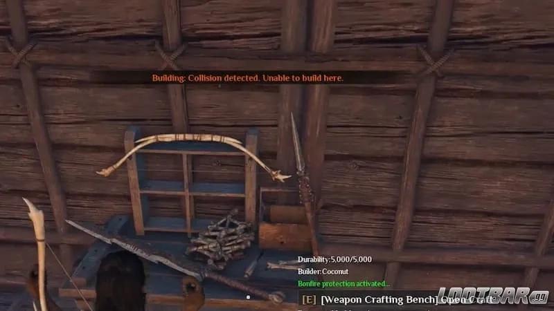 Building weapon crafting bench in Soulmask