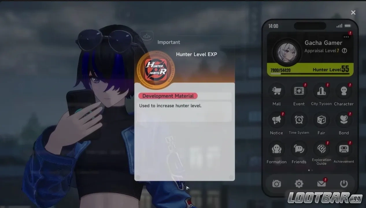 Hunter Level и Appraisal Level в Neverness to Everness влияют на прогресс аккаунта и прокачку персонажей