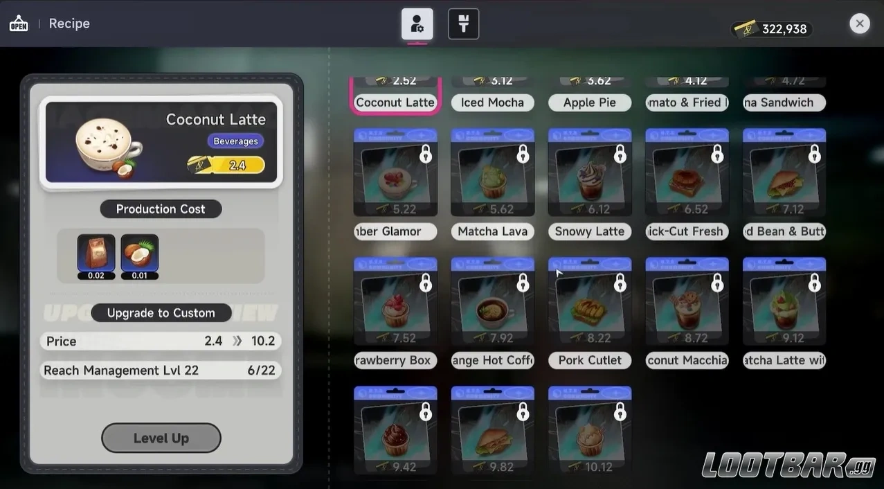 Пополнение ингредиентов в кафе в Neverness to Everness для стабильного дохода