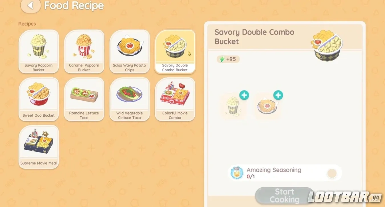 Savory Duo Bucket Heartopia