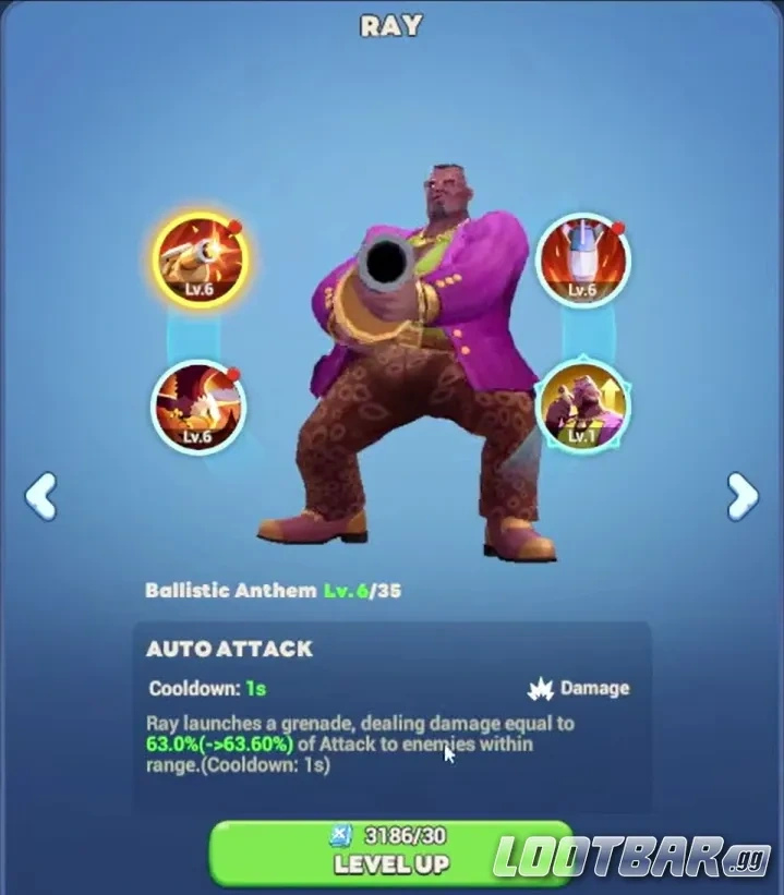 Рэй в Tiles Survive как спорный герой фракции Стражей