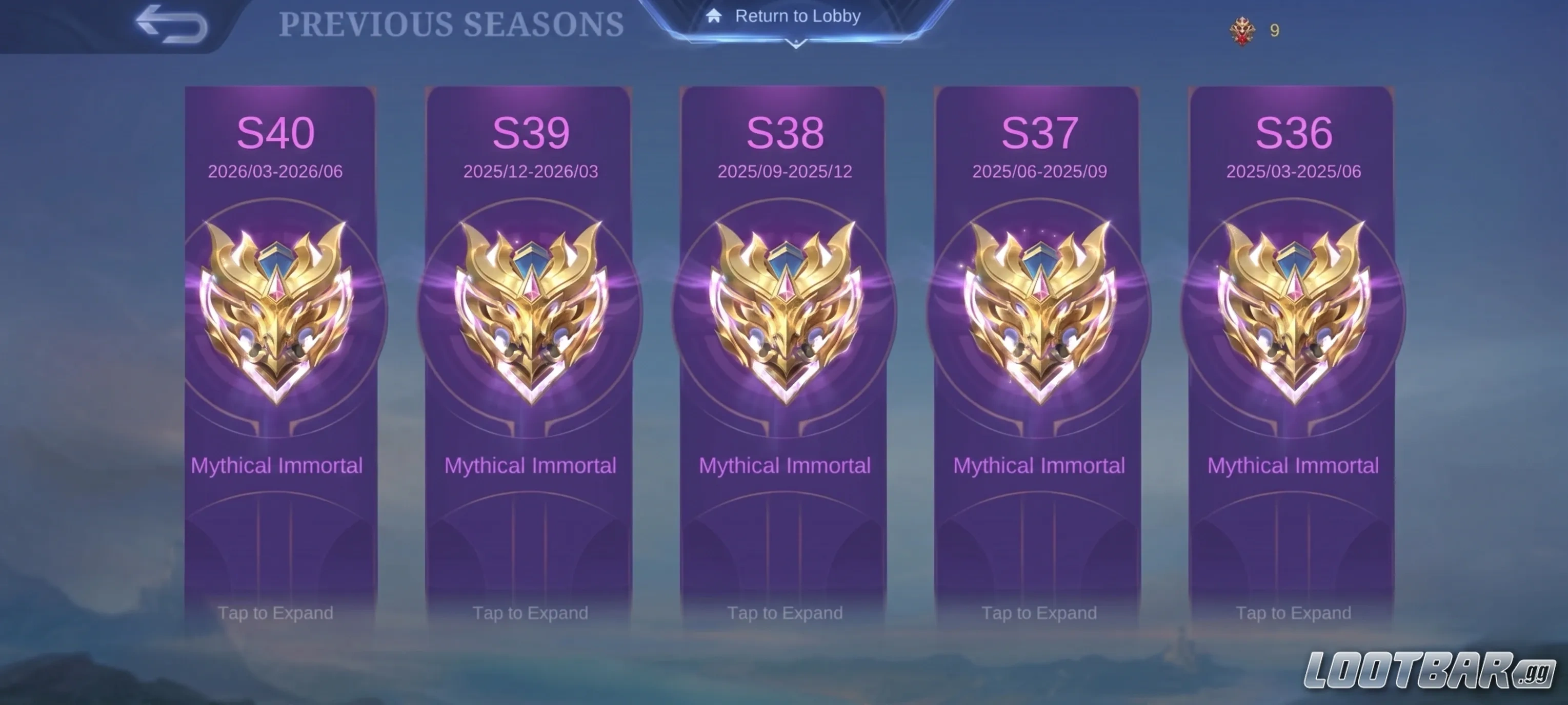 MLBB rank