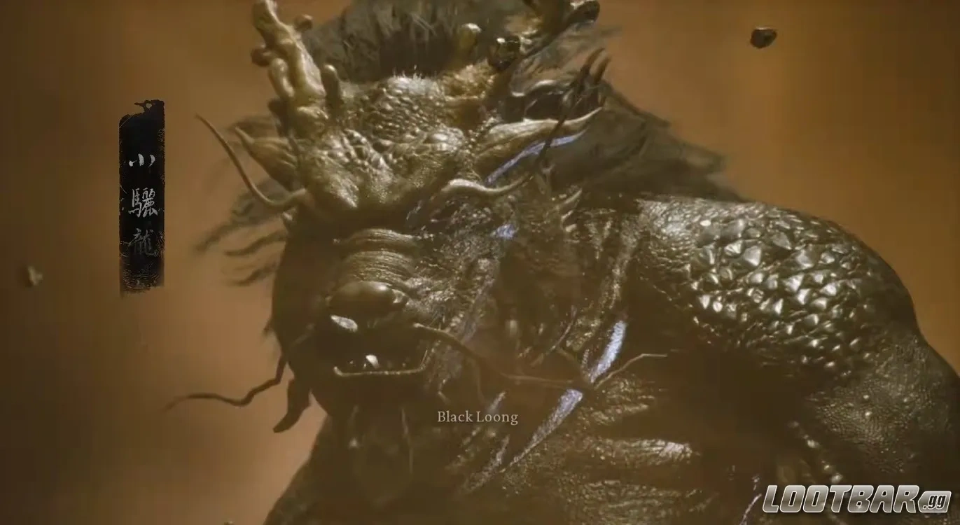 Black Loong in Black Myth: Wukong