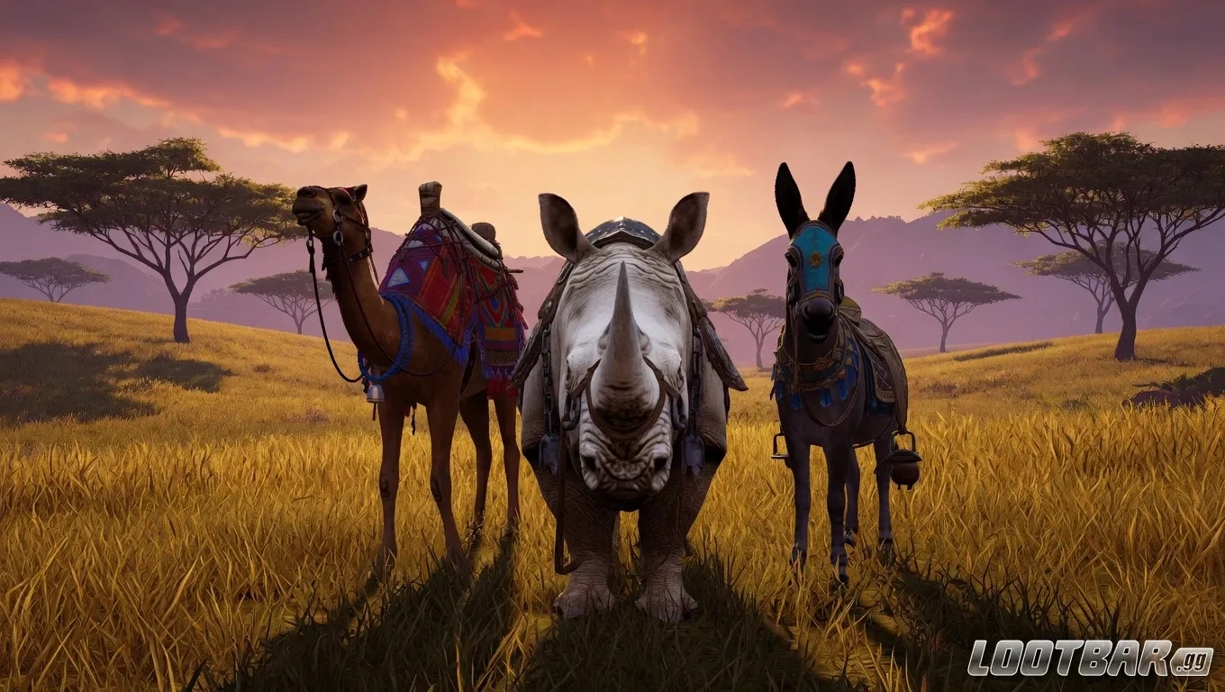 Soulmask Shifting Sands Mounts Donkey, Camel, Rhino