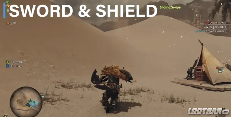Monster Hunter Wilds Sword and Shield