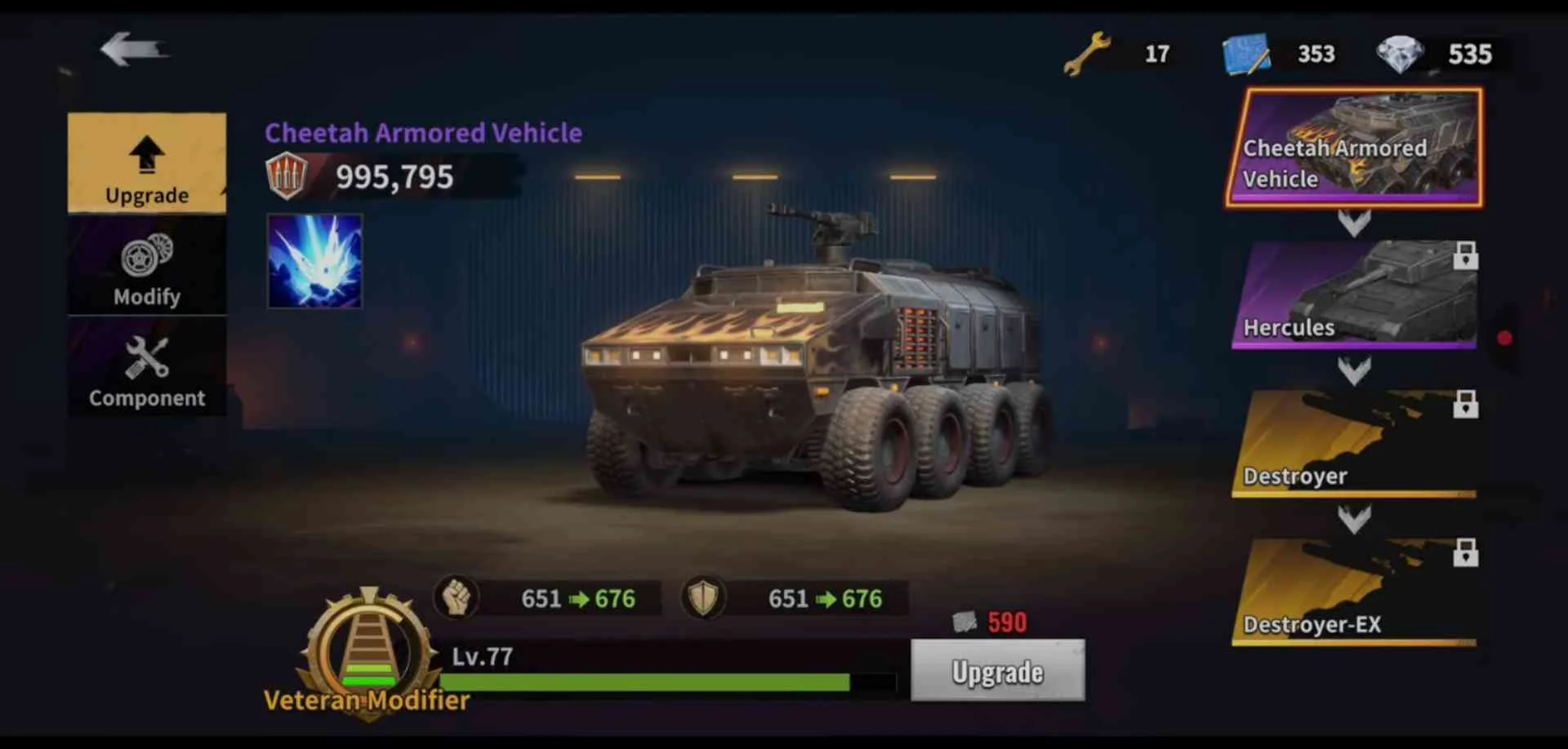 Vehicle Progression