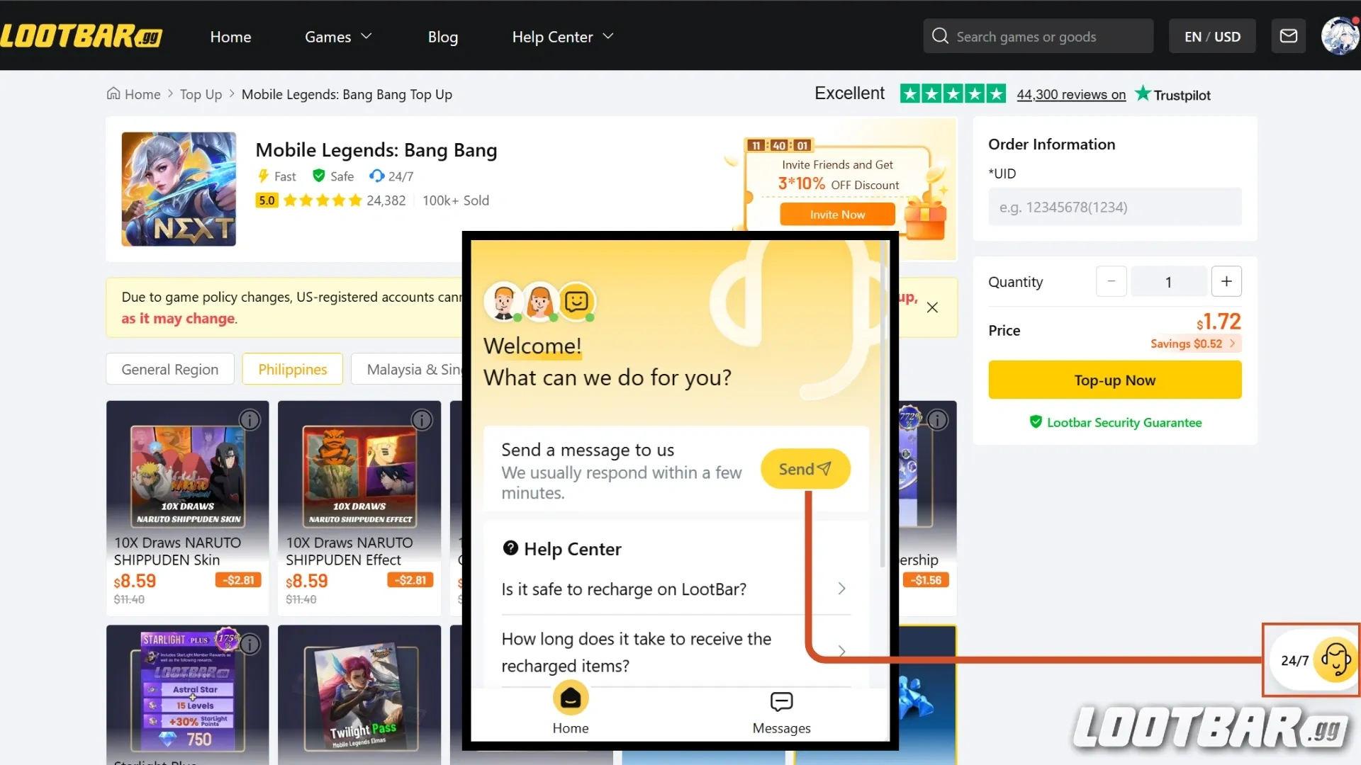 Working-Customer-Service-LootBar