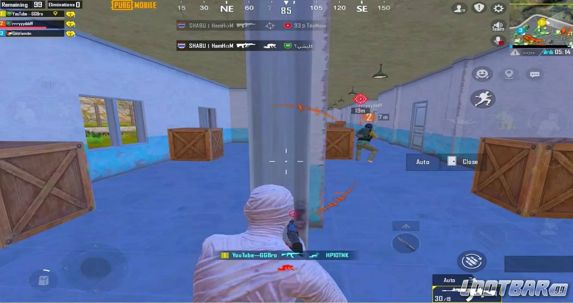 Командный пуш в PUBG Mobile - несколько игроков давят одновременно