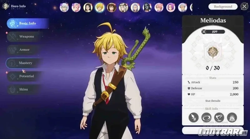 The Seven Deadly Sins: Origin Book of Stars - Core Combat Mechanics