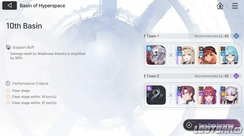 Chaos Zero Nightmare Basin of Hyperspace - 10th Basin