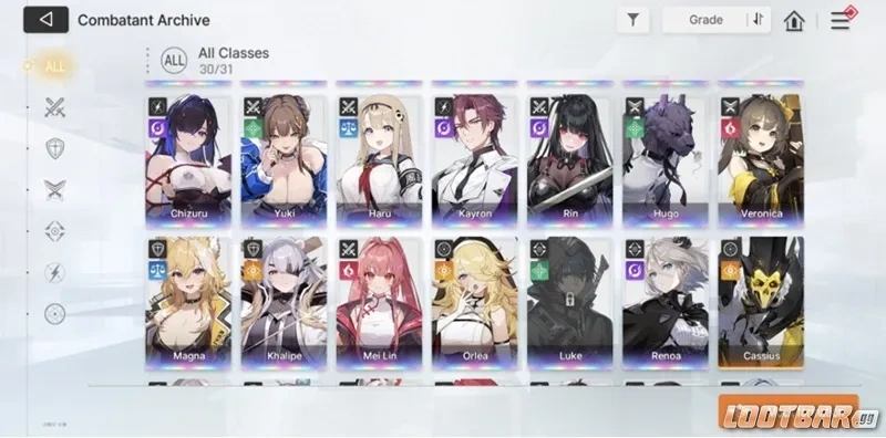 Chaos Zero Nightmare Basin of Hyperspace - Team Composition